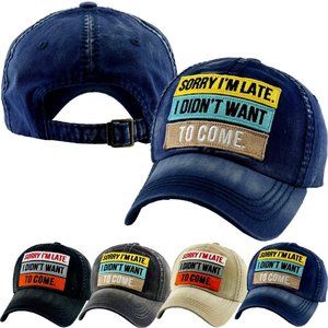 Sorry I’m Late Baseball Cap
